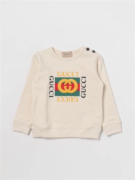 felpa gucci falsa bambino|Gucci Felpa bambino in jersey di cotone.